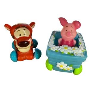 Disney Winnie The Pooh Tigger & Piglet Pull Back Rolling Toy Figures Set‎